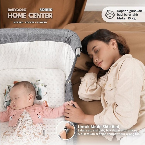 Babydoes Homecenter Bedside Baby Box – Dark Grey 3 Babydoes Homecenter Bedside Baby Box – Dark Grey 3
