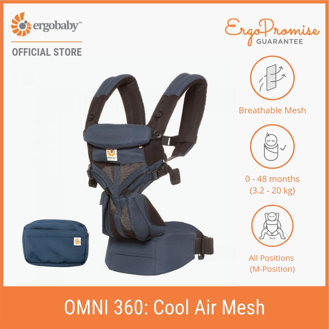 Ergobaby Omni 360 Cool Air Mesh Baby Carrier – Navy Raven 4 Ergobaby Omni 360 Cool Air Mesh Baby Carrier – Navy Raven 4