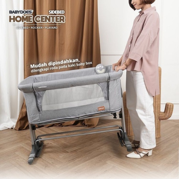Babydoes Homecenter Bedside Baby Box – Dark Grey 4 Babydoes Homecenter Bedside Baby Box – Dark Grey 4