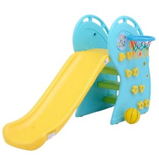 Labeille Whale Slide – Blue (Tanpa Ring Basket)